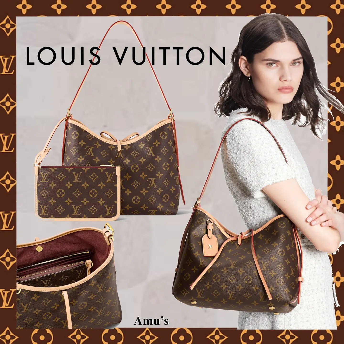 NEW IN◆ LV ショルダー メッセンジャー バッグ モノグラム 黒 M45911