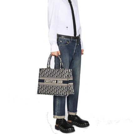 【Dior】DIOR BOOK TOTE ミディアムバッグディオールオブリーク(Lineで連絡して購入）